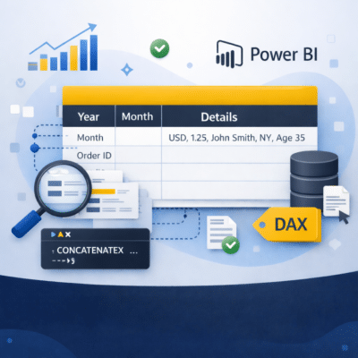 نمایش جزئیات تراکنش در Power BI